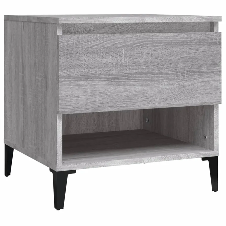 Table d'appoint Sonoma gris 50x46x50 cm Bois d'ingénierie - 2