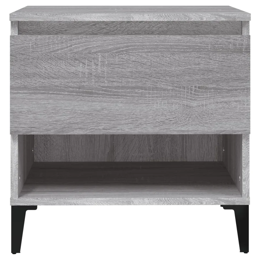 Table d'appoint Sonoma gris 50x46x50 cm Bois d'ingénierie - 6