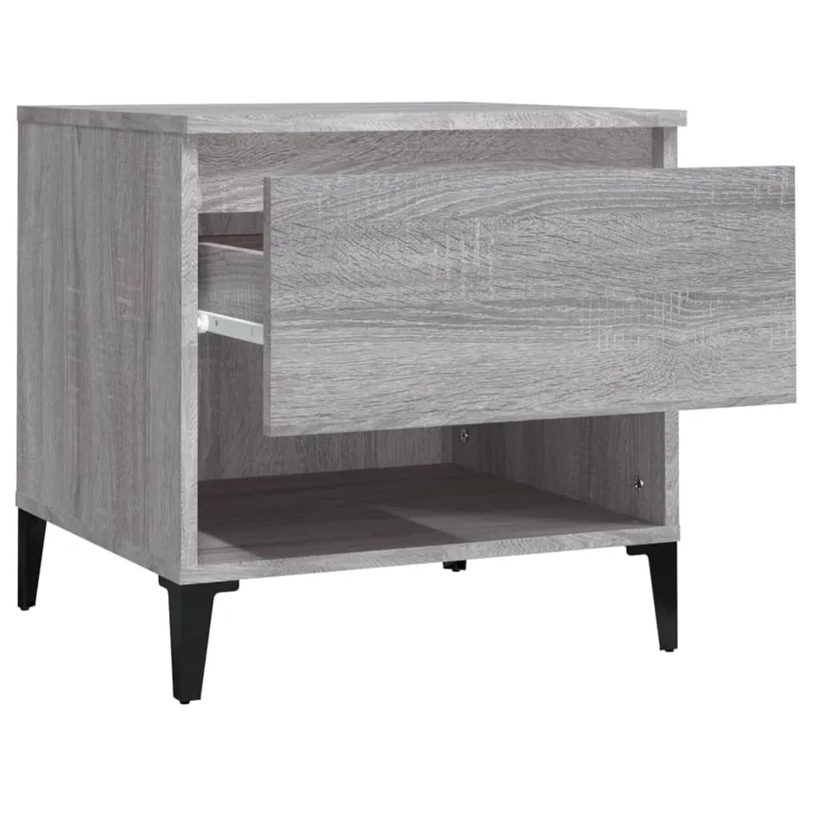 Table d'appoint Sonoma gris 50x46x50 cm Bois d'ingénierie - 7