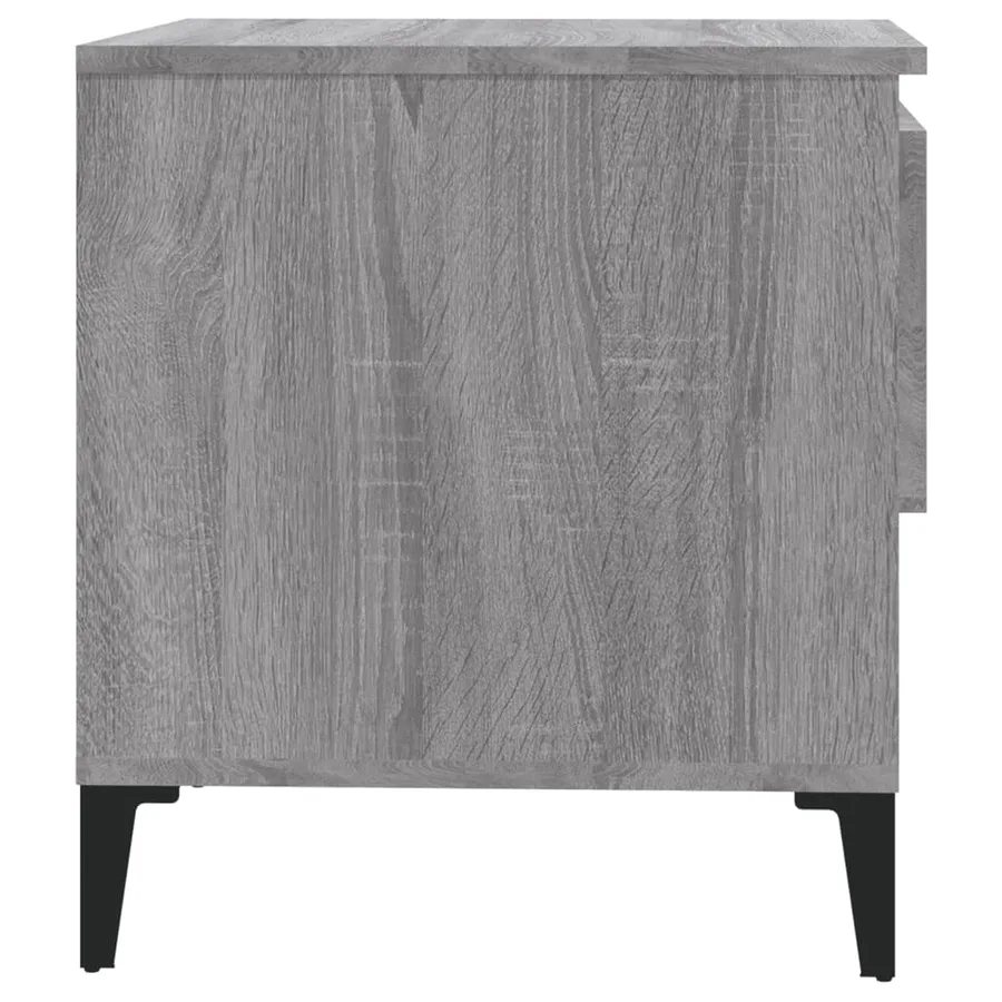 Table d'appoint Sonoma gris 50x46x50 cm Bois d'ingénierie - 8