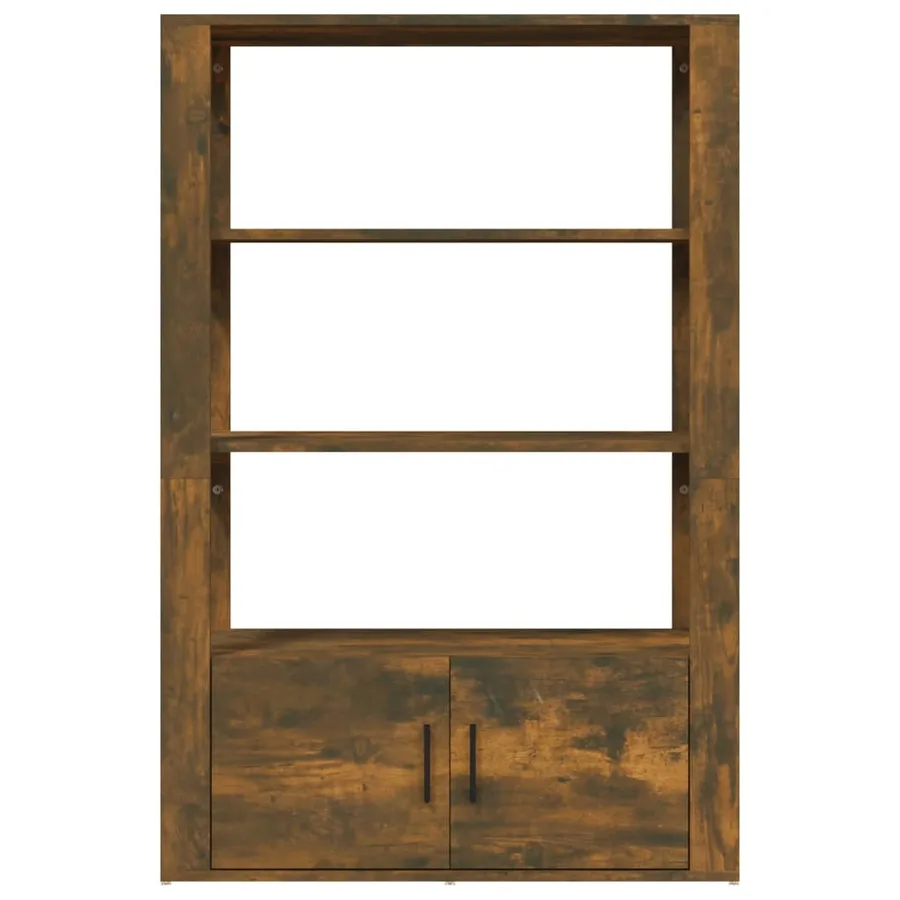 Buffet Chêne fumé 80x30x119,5 cm Bois d'ingénierie - 6