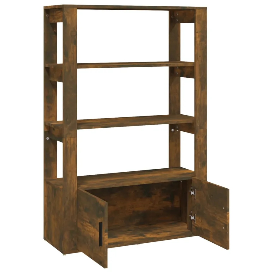 Buffet Chêne fumé 80x30x119,5 cm Bois d'ingénierie - 7