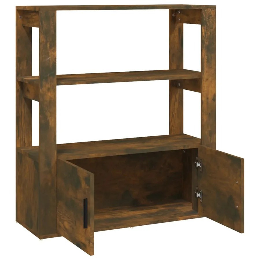 Buffet Chêne fumé 80x30x90 cm Bois d'ingénierie - 7