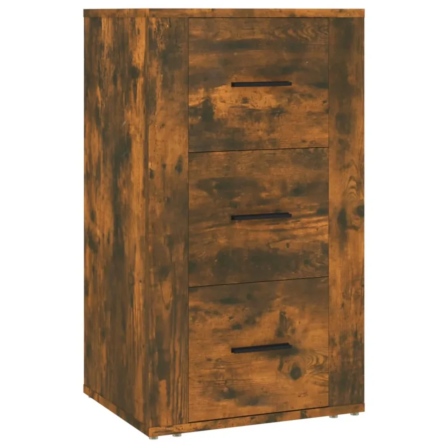 Buffet Chêne fumé 40x33x70 cm Bois d'ingénierie - 2