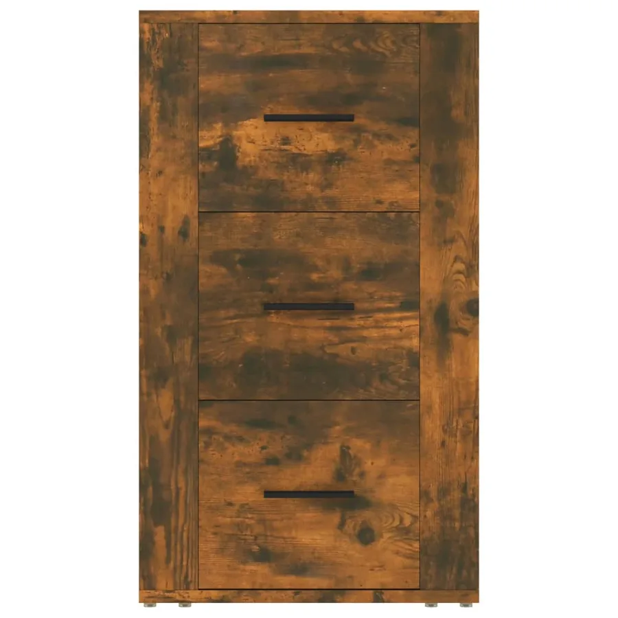 Buffet Chêne fumé 40x33x70 cm Bois d'ingénierie - 3