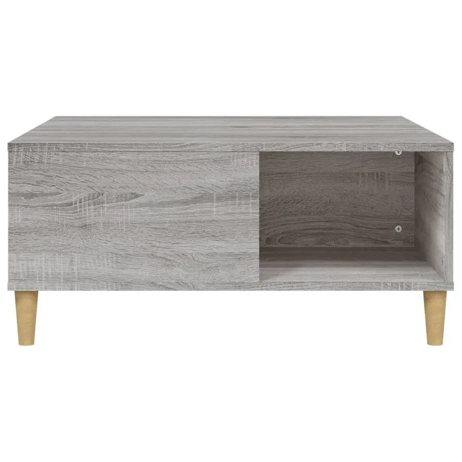Table basse sonoma gris 80x80x36,5 cm bois d'ingénierie - 5