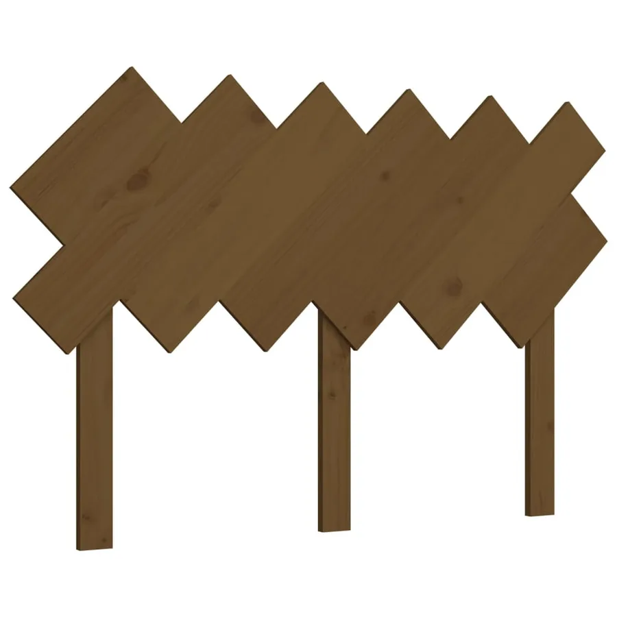 Tête de lit Marron miel 122,5x3x80,5 cm Bois massif de pin - 2