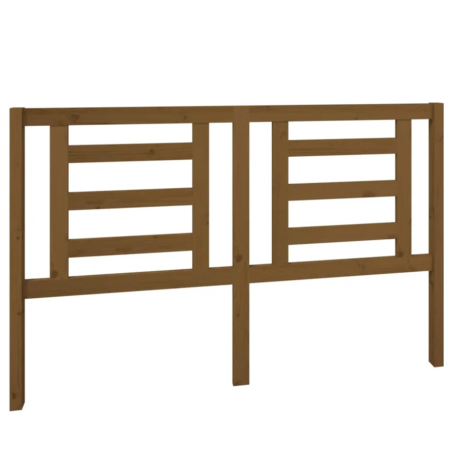 Tête de lit Marron miel 156x4x100 cm Bois de pin massif - 2