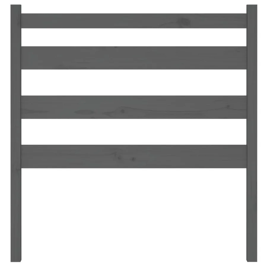 Tête de lit Gris 96x4x100 cm Bois massif de pin - 4