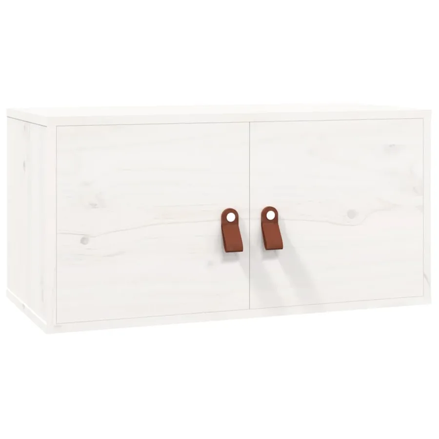Armoire murale blanc 60x30x30 cm Bois de pin massif - 2