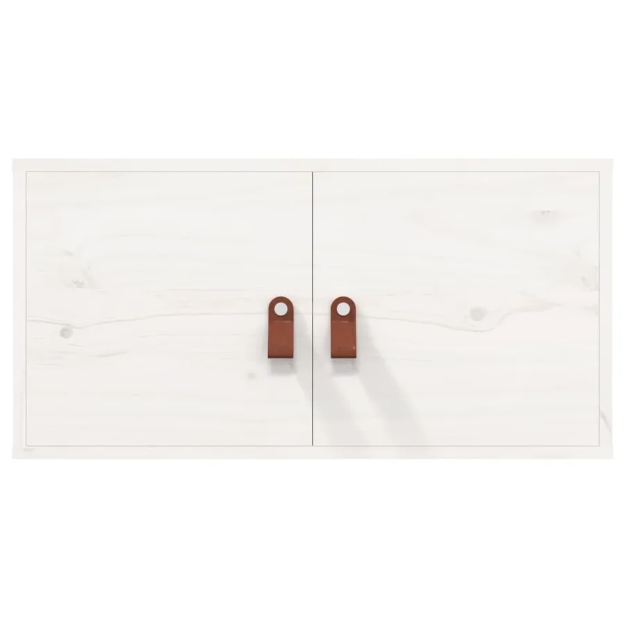 Armoire murale blanc 60x30x30 cm Bois de pin massif - 4