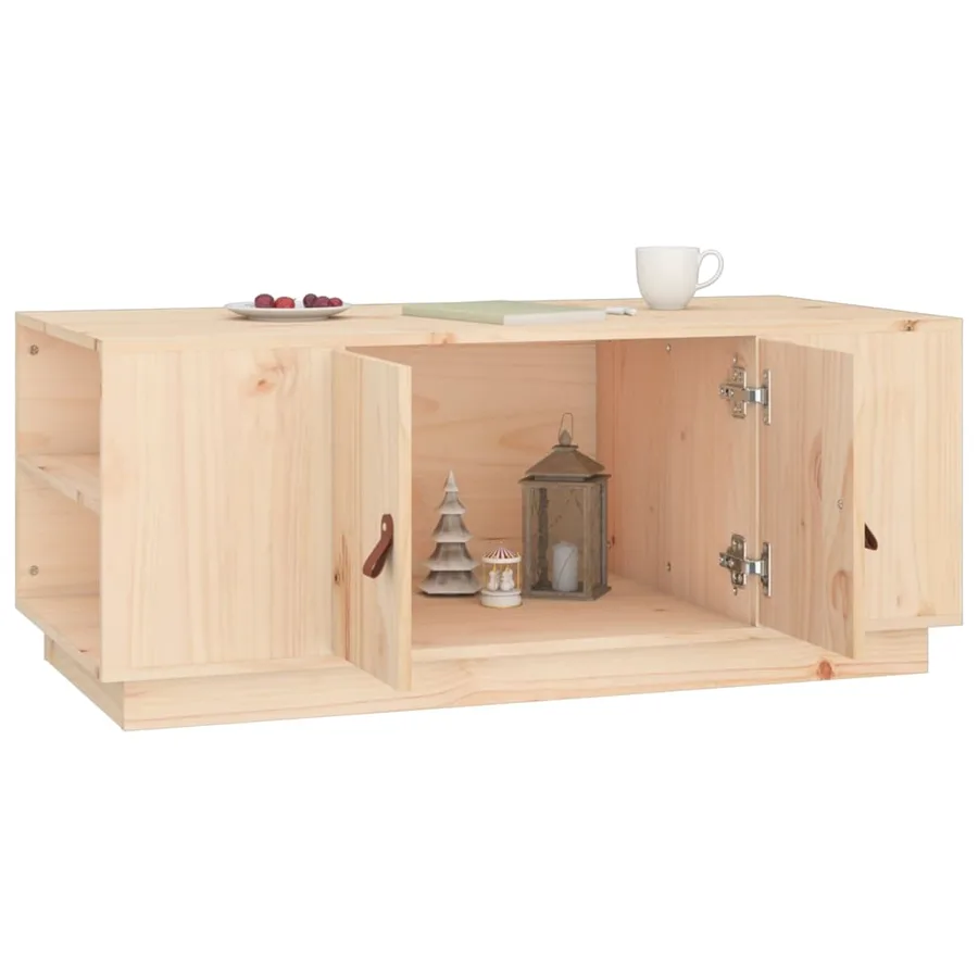 Table basse 100x50x41 cm Bois massif de pin - 4