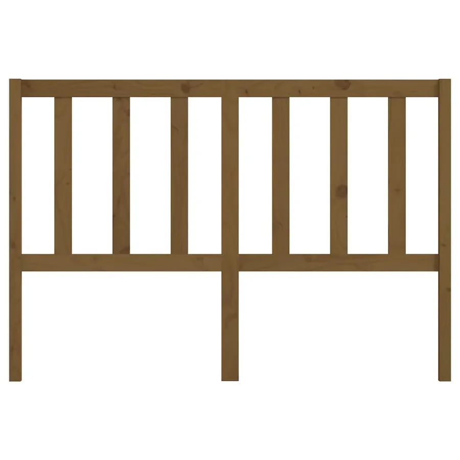 Tête de lit Marron miel 166x4x100 cm Bois massif de pin - 4
