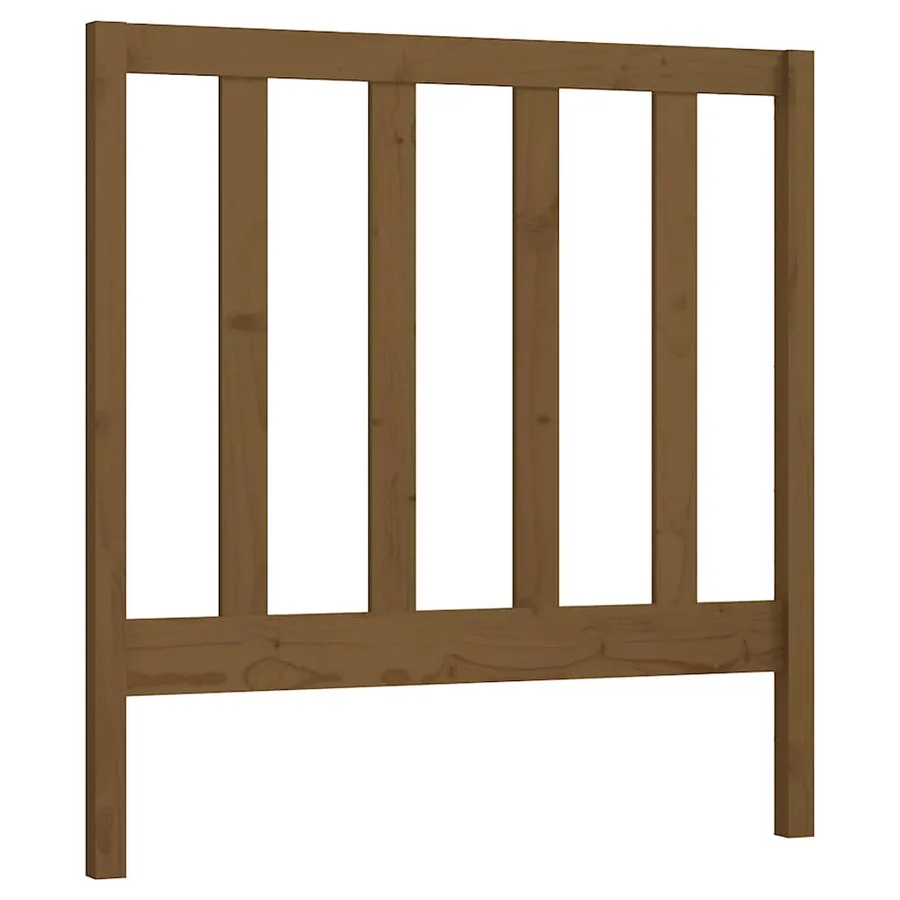 Tête de lit Marron miel 81x4x100 cm Bois massif de pin - 2