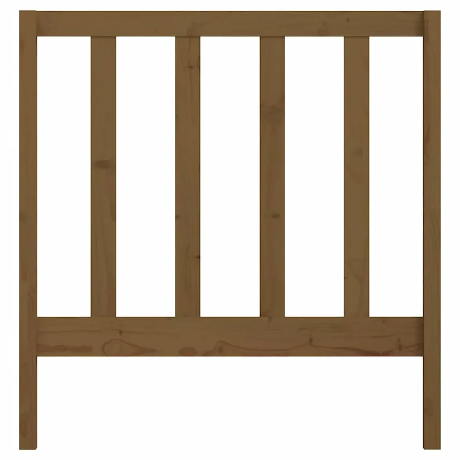 Tête de lit Marron miel 81x4x100 cm Bois massif de pin - 4