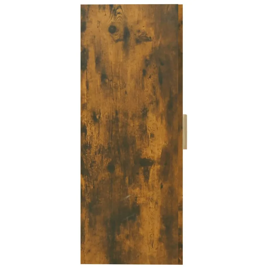 Armoire murale suspendue Chêne fumé 69,5x34x90 cm - 4