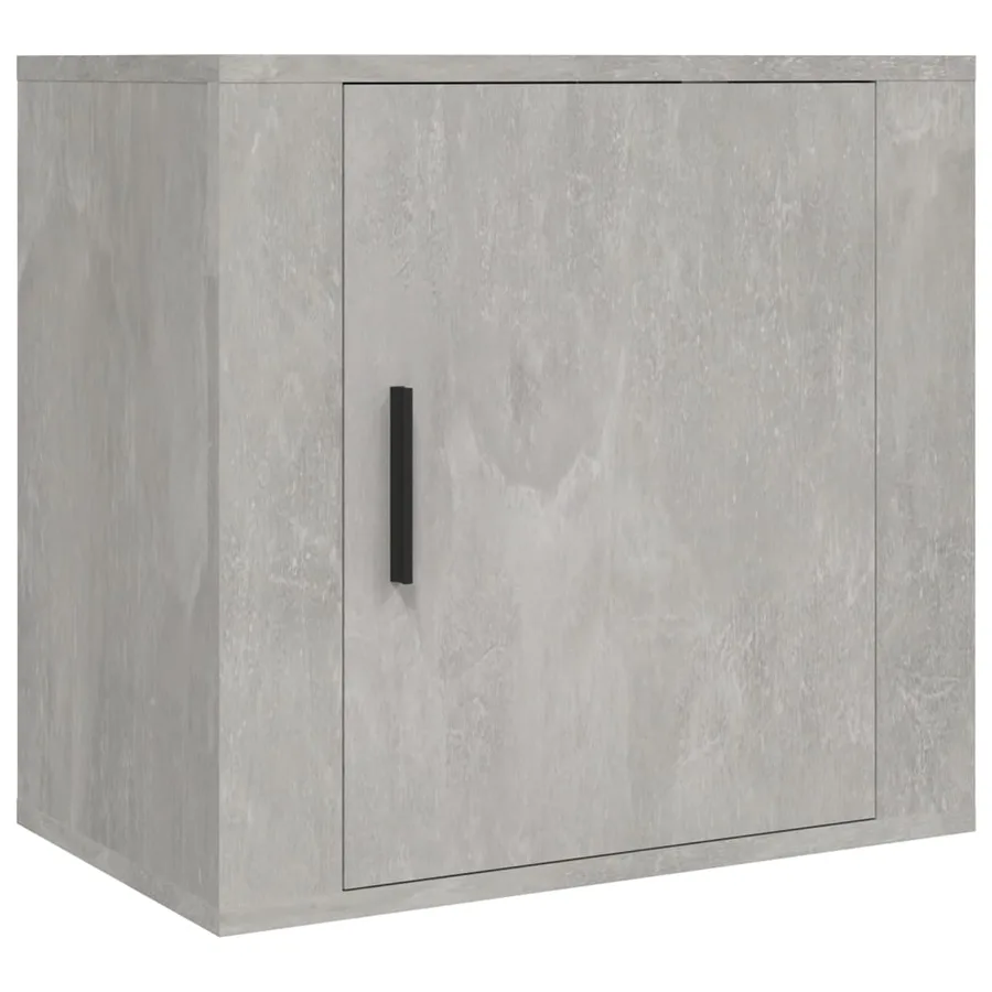 Table de chevet murale Gris béton 50x30x47 cm - 2