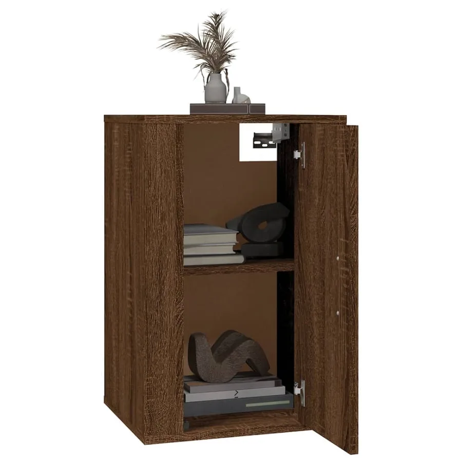 Meubles TV muraux 2 pcs Chêne marron 40x34,5x60 cm - 9