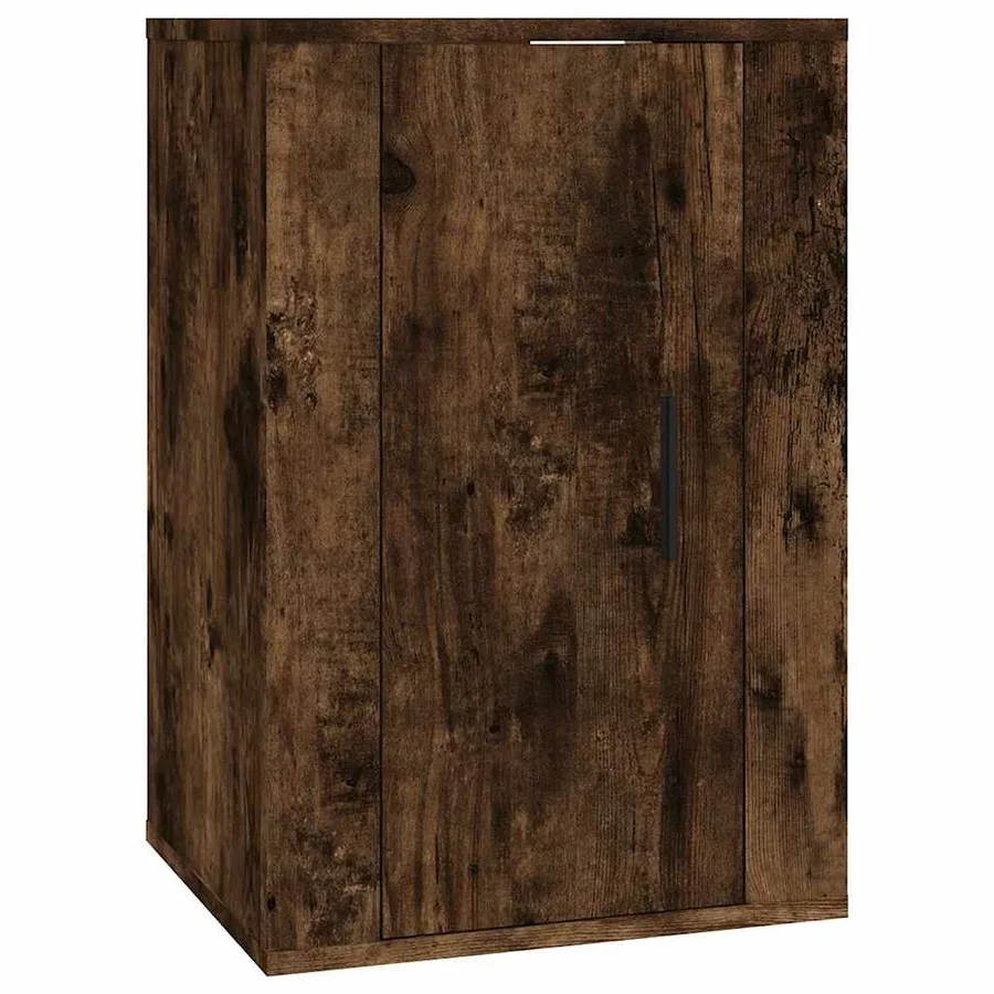 Meubles TV muraux 2 pcs Chêne fumé 40x34,5x60 cm - 4