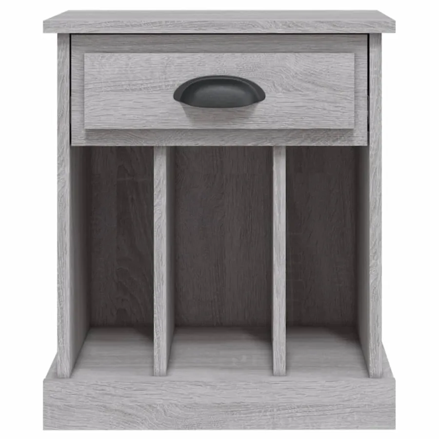 Tables de chevet 2 pcs sonoma gris 43x36x50 cm - 8