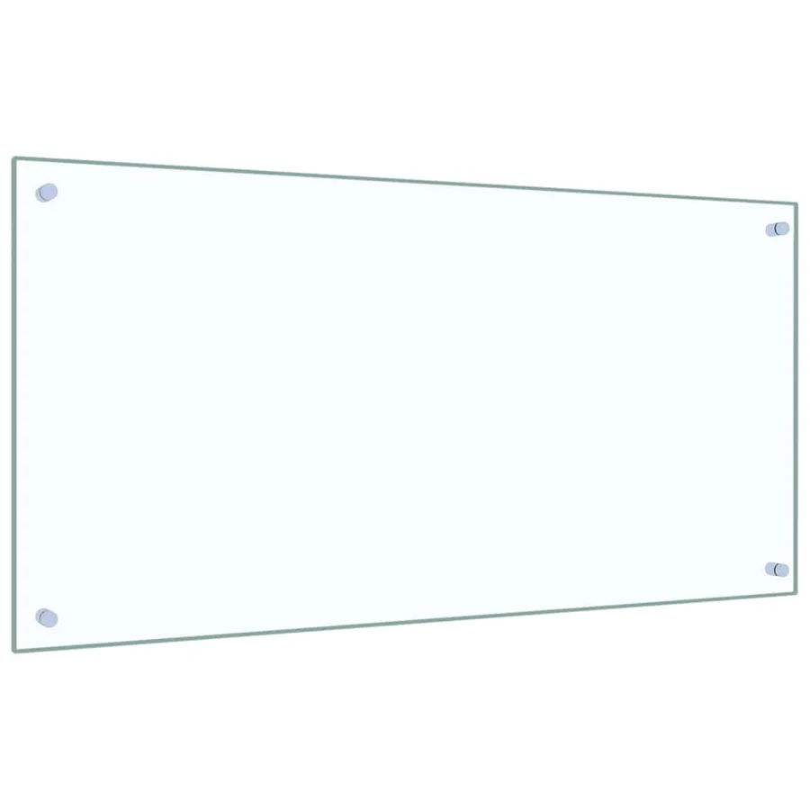 Dosseret de cuisine Transparent 100x50 cm Verre trempé - 5