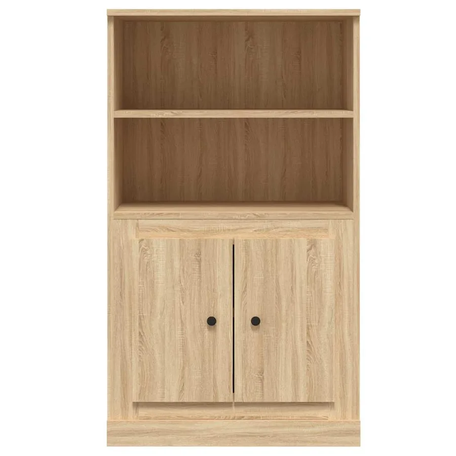 Buffet haut chêne sonoma 60x35,5x103,5 cm bois d'ingénierie - 6
