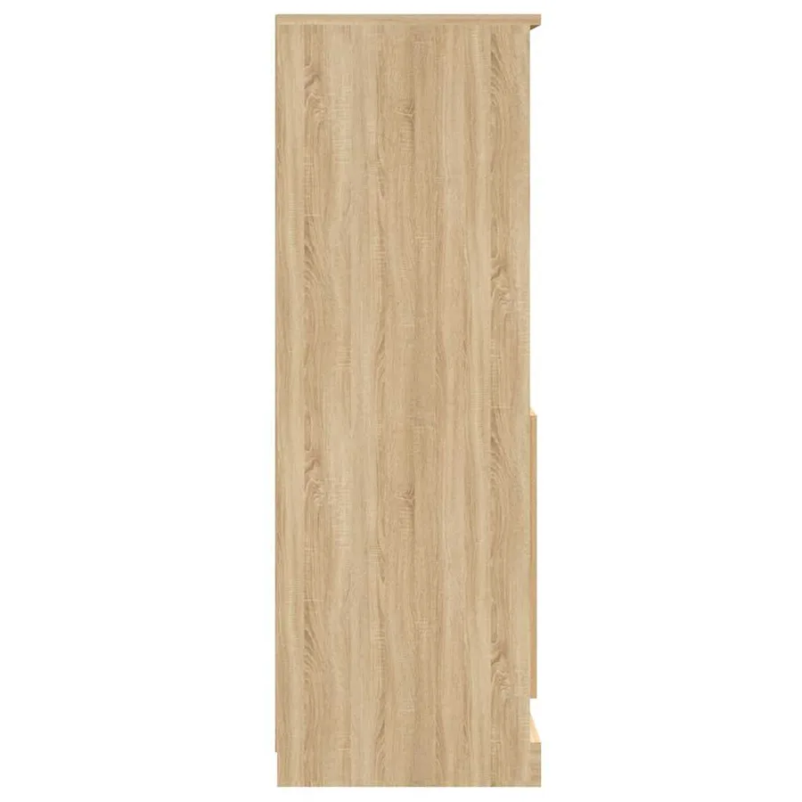 Buffet haut chêne sonoma 60x35,5x103,5 cm bois d'ingénierie - 7