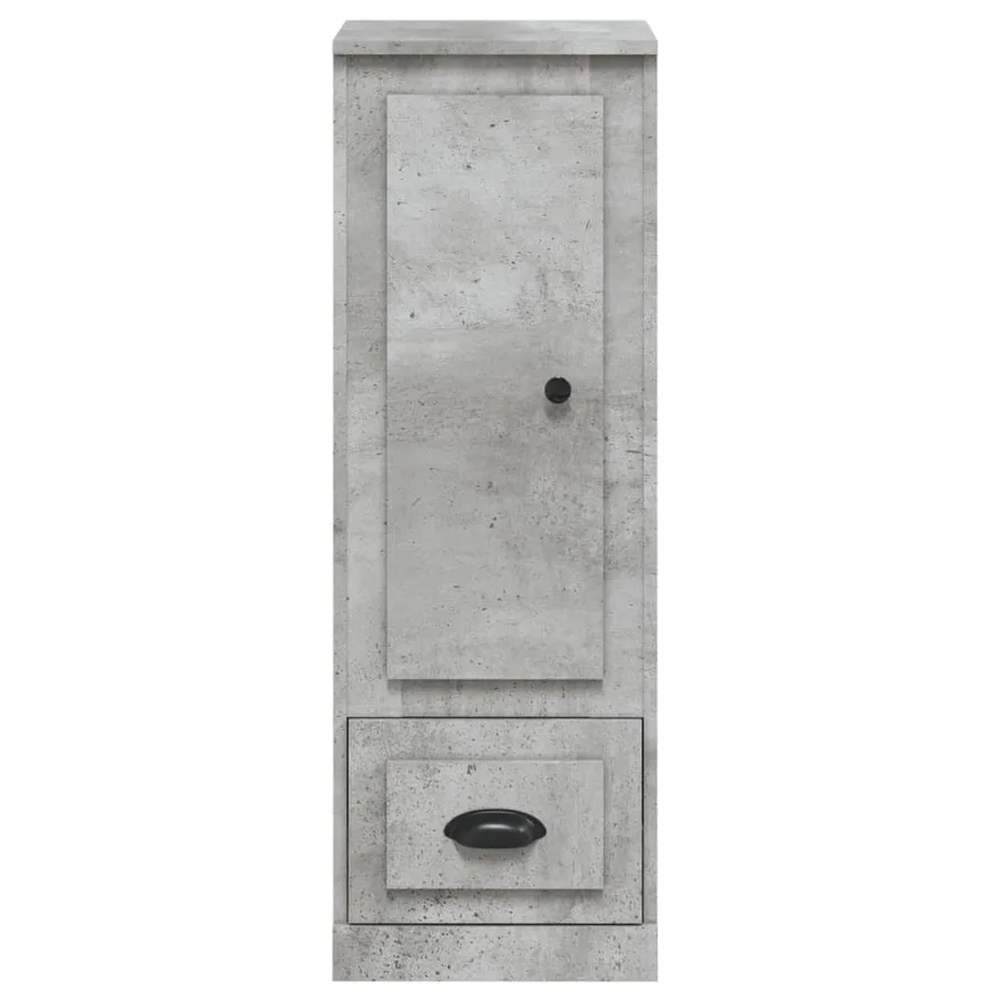 Buffet haut gris béton 36x35,5x103,5 cm bois d'ingénierie - 5