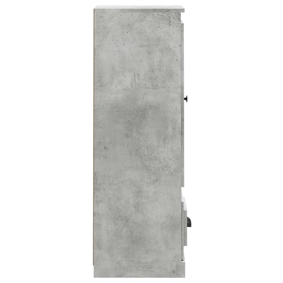 Buffet haut gris béton 36x35,5x103,5 cm bois d'ingénierie - 6