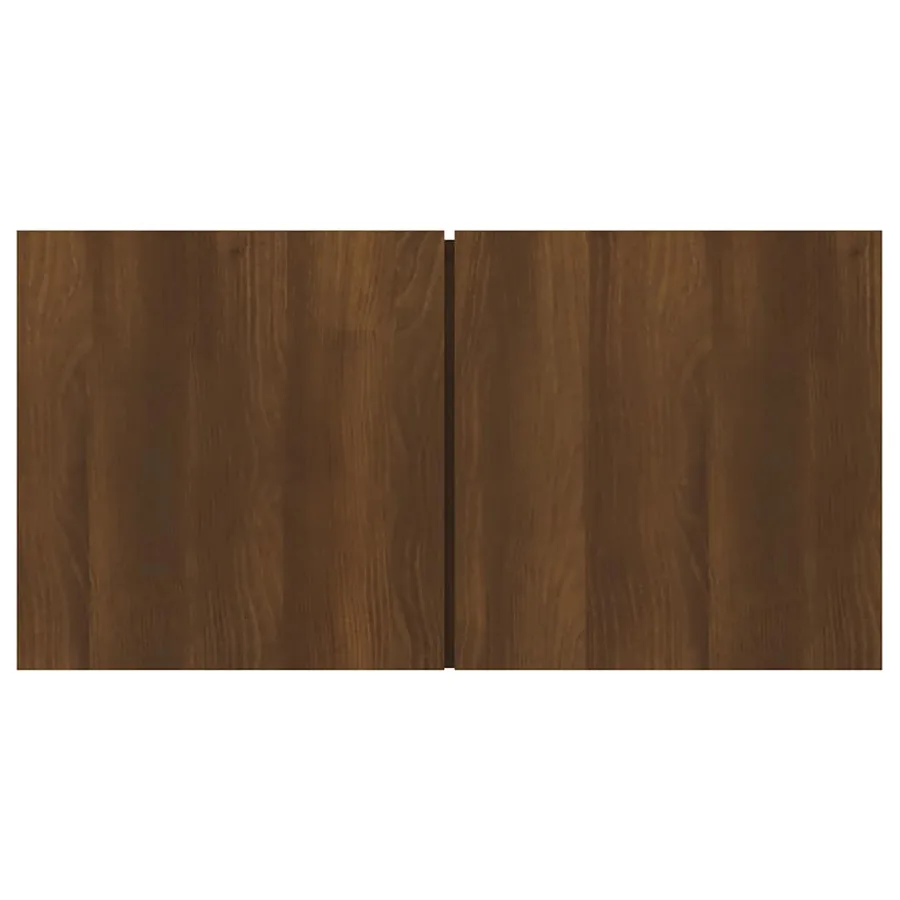 Armoire TV suspendue Chêne marron 60x30x30 cm Bois d'ingénierie - 4