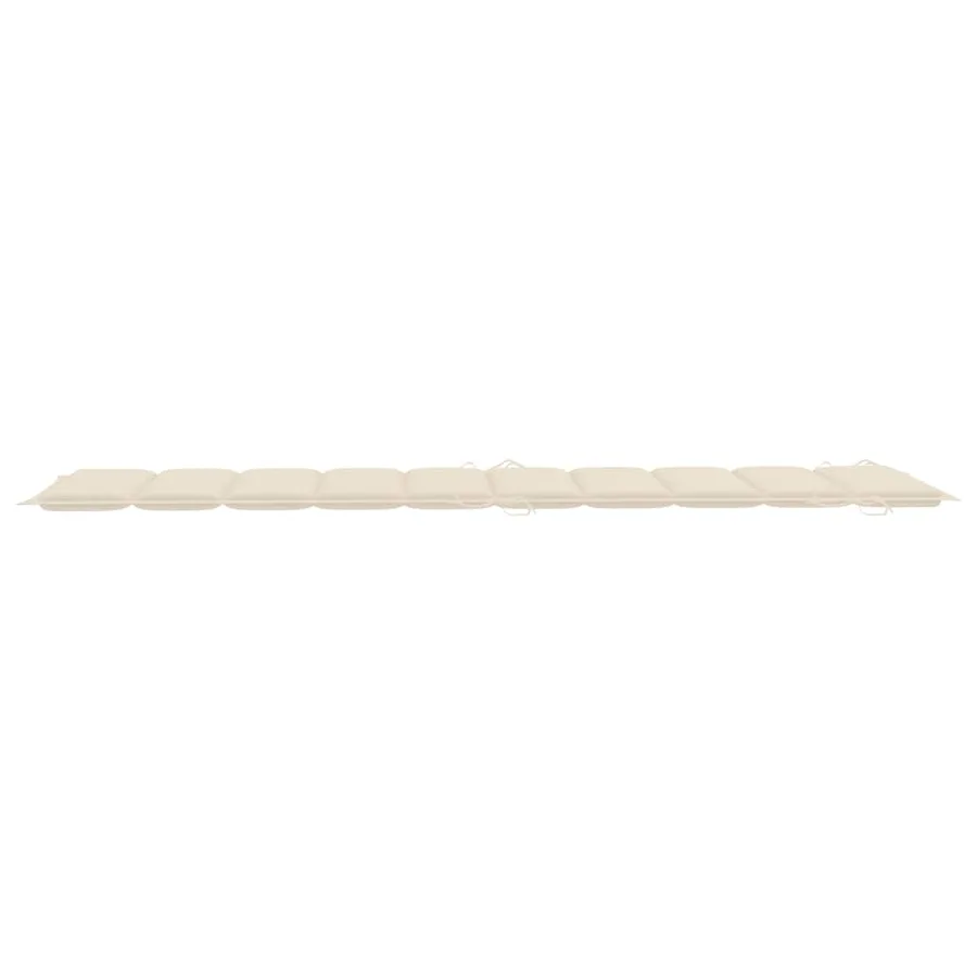 Chaises longues lot de 2 avec table et coussins Acacia solide - 9