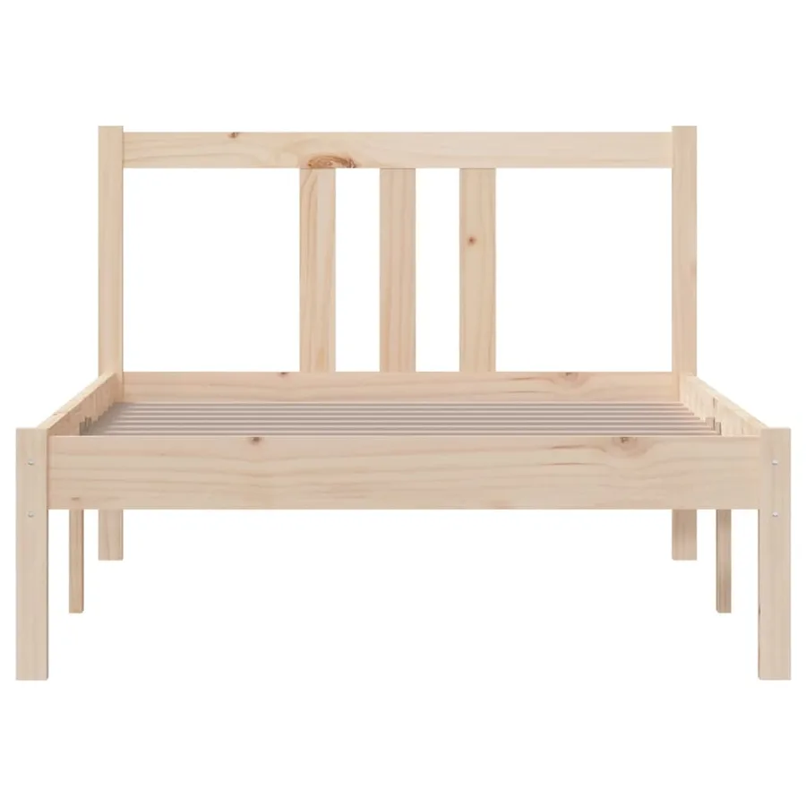 Cadre de lit sans matelas bois massif 90x190 cm - 4
