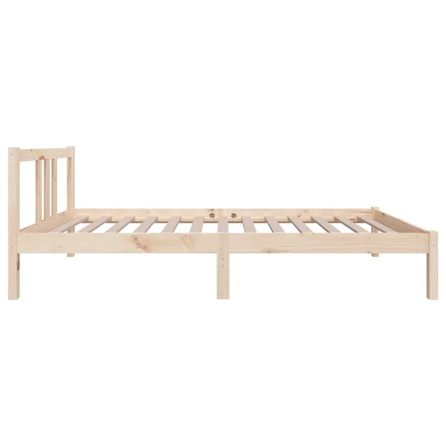 Cadre de lit sans matelas bois massif 90x190 cm - 5