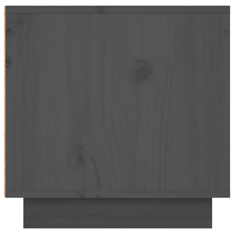 Meuble TV Gris 156x40x40 cm Bois de pin massif - 8