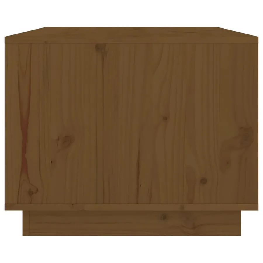 Table basse Marron miel 80x50x40 cm Bois massif de pin - 6