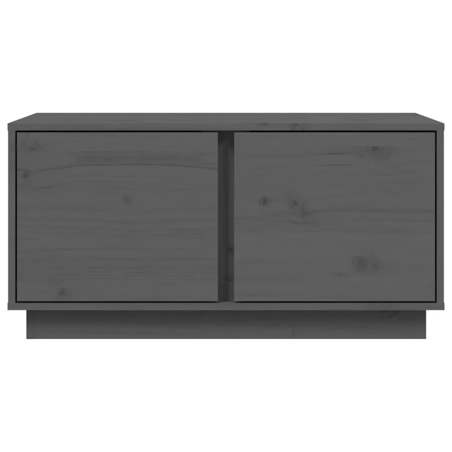 Table basse Gris 80x50x40 cm Bois massif de pin - 6