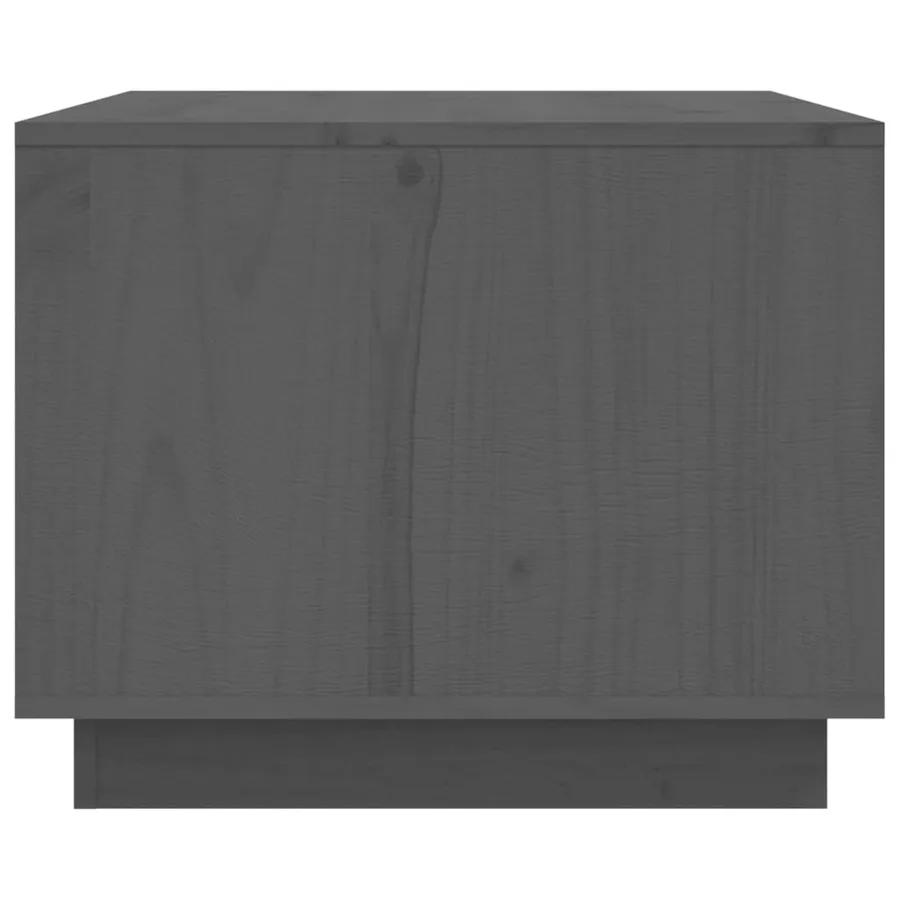 Table basse Gris 80x50x40 cm Bois massif de pin - 7