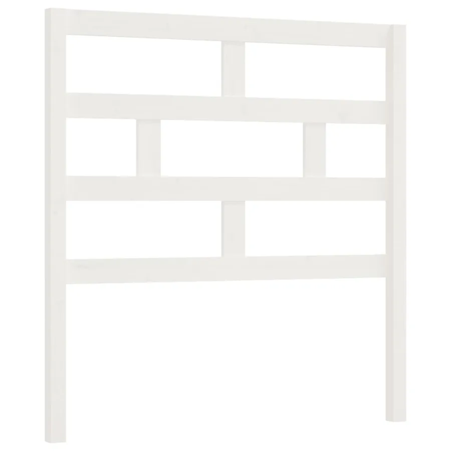 Tête de lit Blanc 81x4x100 cm Bois massif de pin - 2