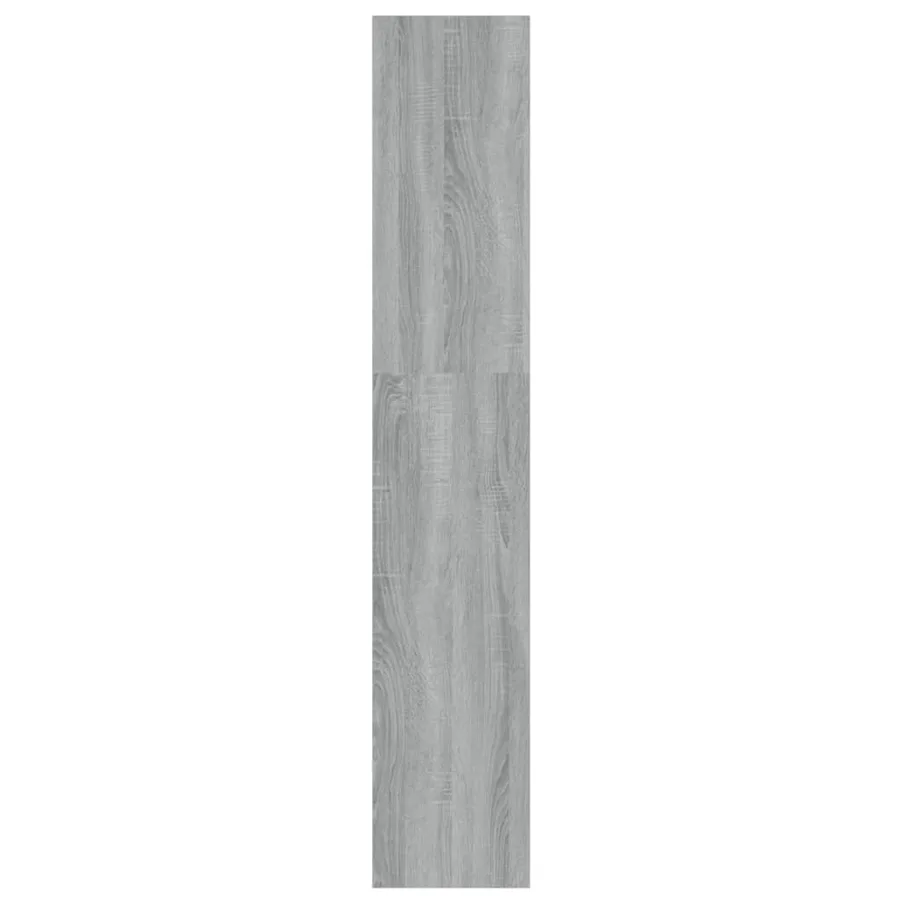 Bibliothèque/Séparateur de pièce sonoma gris 100x30x166 cm - 6