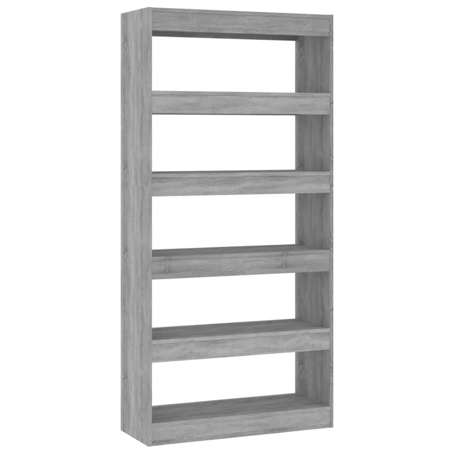 Bibliothèque/Séparateur de pièce Sonoma gris Bois d'ingénierie - 2