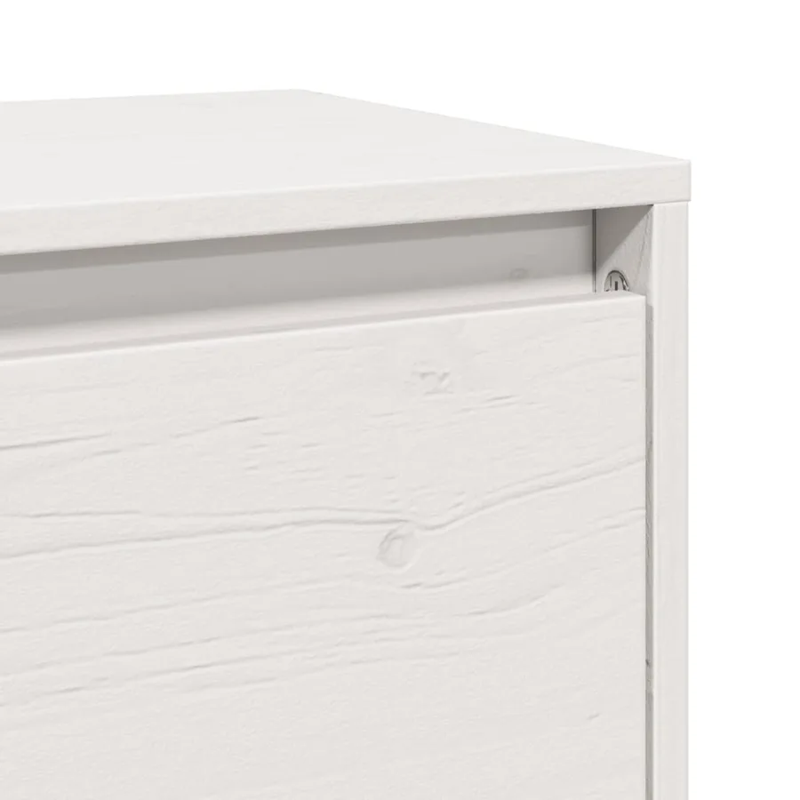 Armoires murales 2 pcs Blanc 45x30x35 cm Bois de pin massif - 10