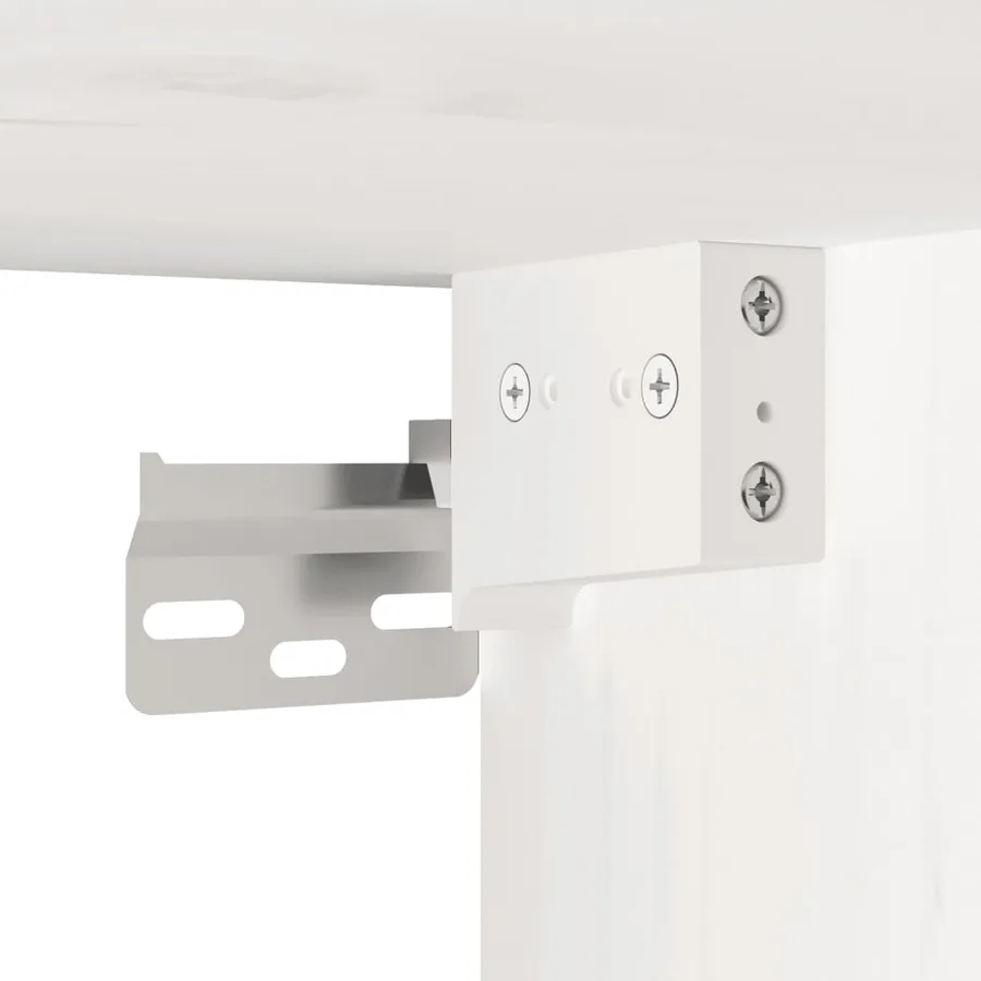Armoires murales 2 pcs Blanc 45x30x35 cm Bois de pin massif - 11
