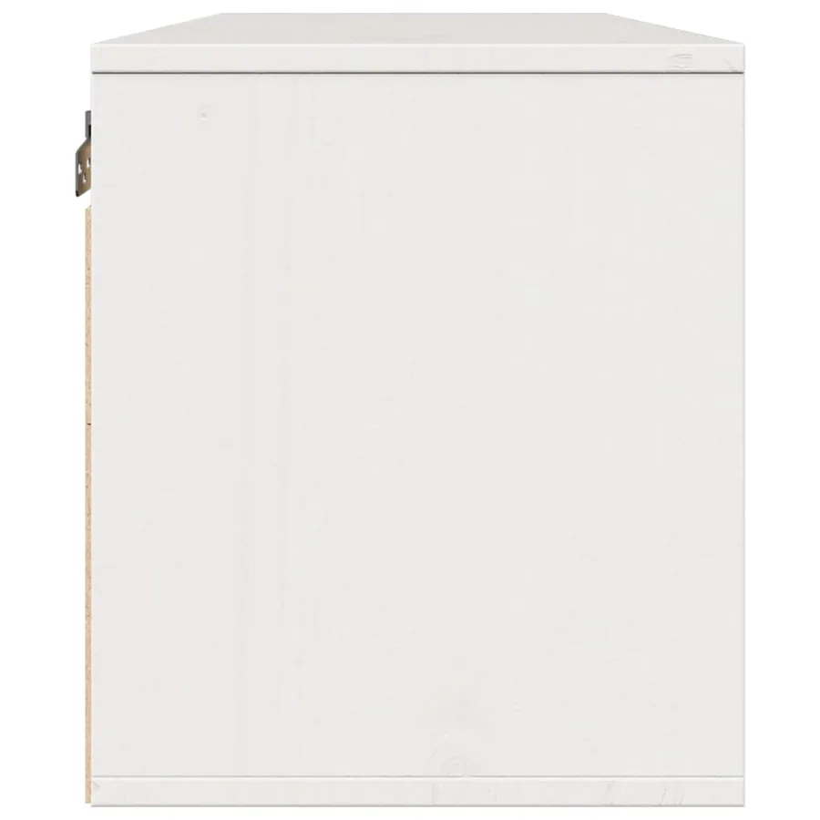 Armoires murales 2 pcs Blanc 45x30x35 cm Bois de pin massif - 7