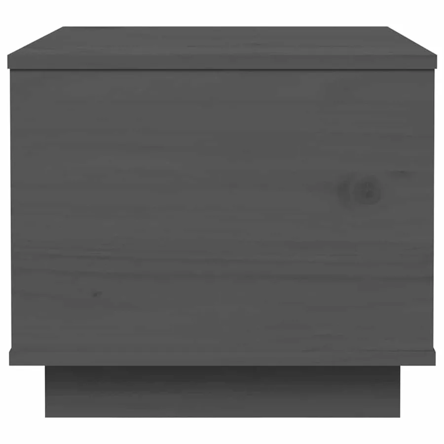 Table basse Gris 40x50x35 cm Bois massif de pin - 6