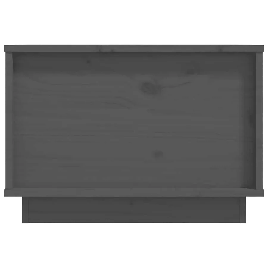 Table basse Gris 40x50x35 cm Bois massif de pin - 7