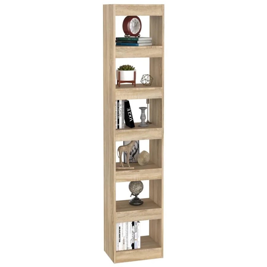 Bibliothèque/Séparateur de pièce Chêne Sonoma 40x30x198 cm - 4