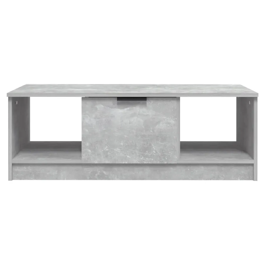 Table basse gris béton 102x50x36 cm bois d'ingénierie - 3