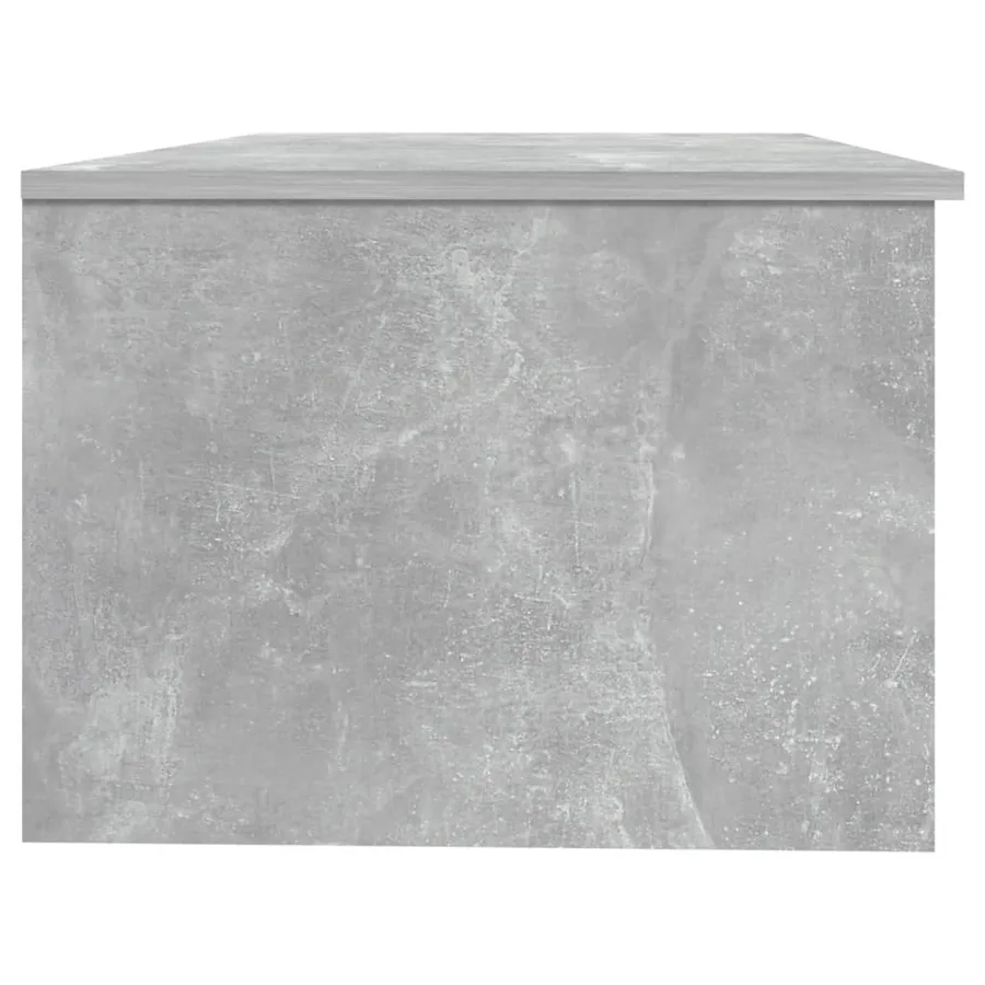 Table basse gris béton 102x50x36 cm bois d'ingénierie - 4
