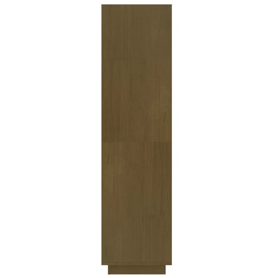 Bibliothèque/Séparateur de pièce Marron miel 60x35x135 cm Pin - 6