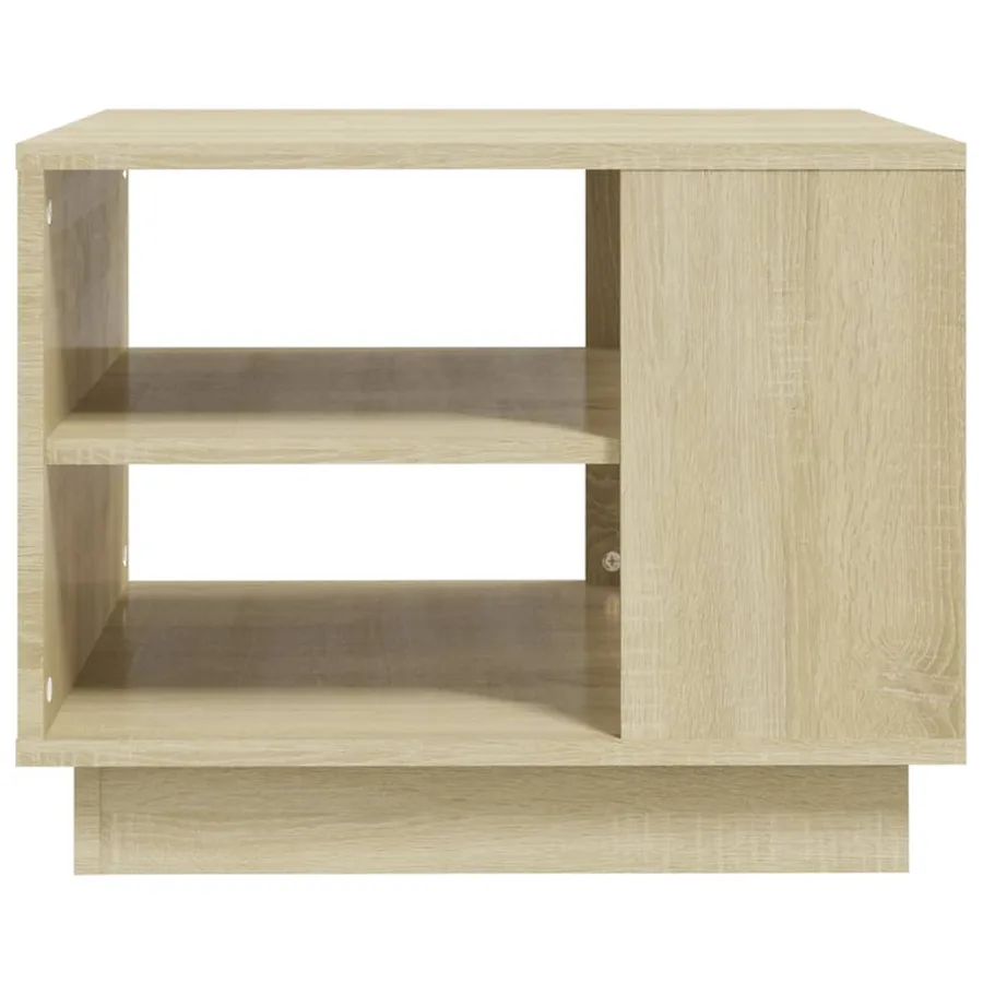 Table basse chêne sonoma 55x55x43 cm bois d'ingénierie - 4